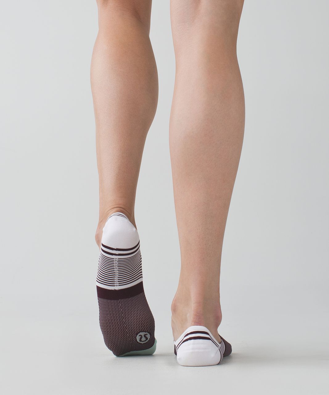 Lululemon Secret Sock - Bordeaux Drama / White / Sea Mist