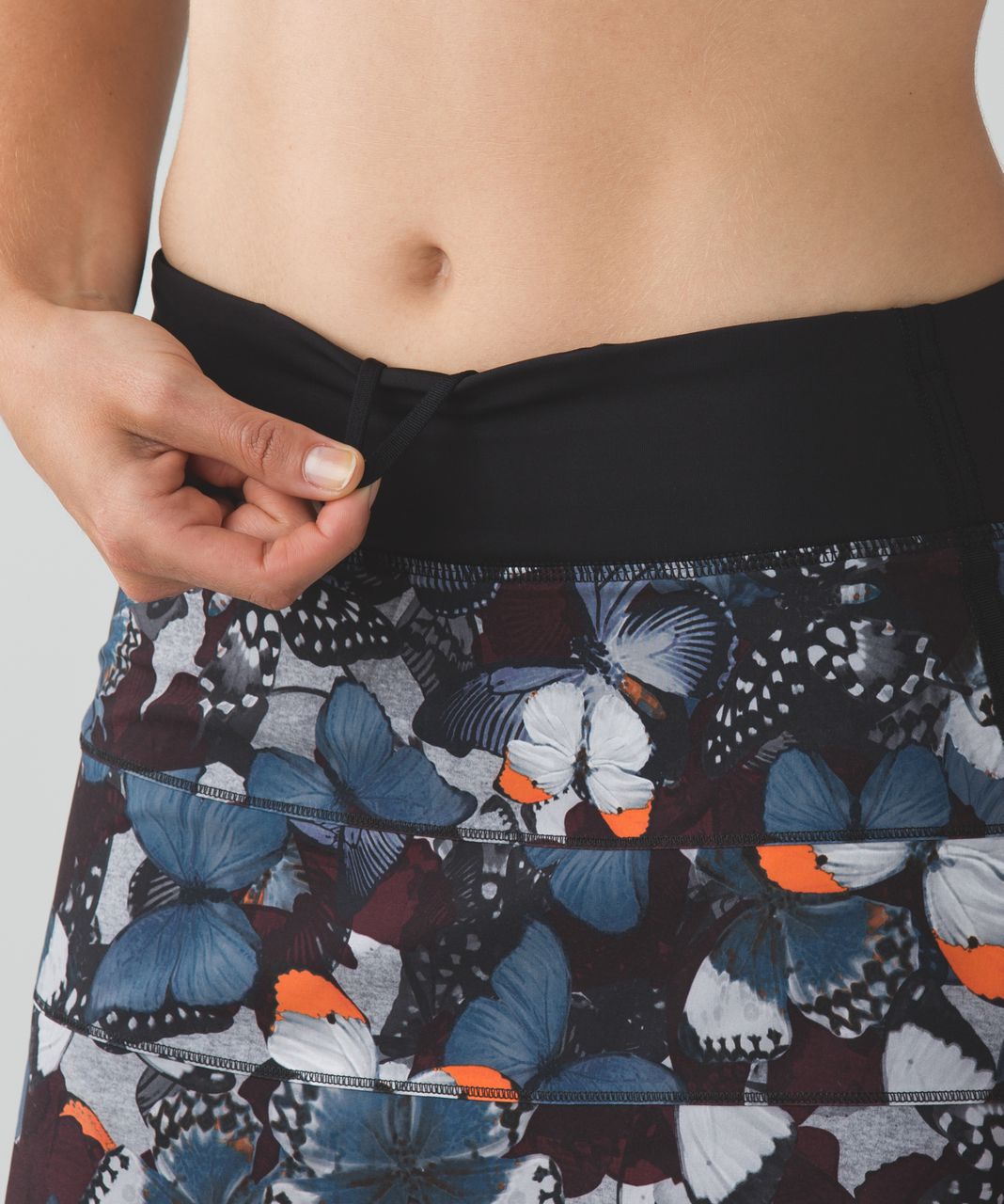 Lululemon Pace Rival Skirt II *4-way Stretch (Regular) - Biggie So Fly Butterfly Pizzaz Multi / Black / Pizzaz