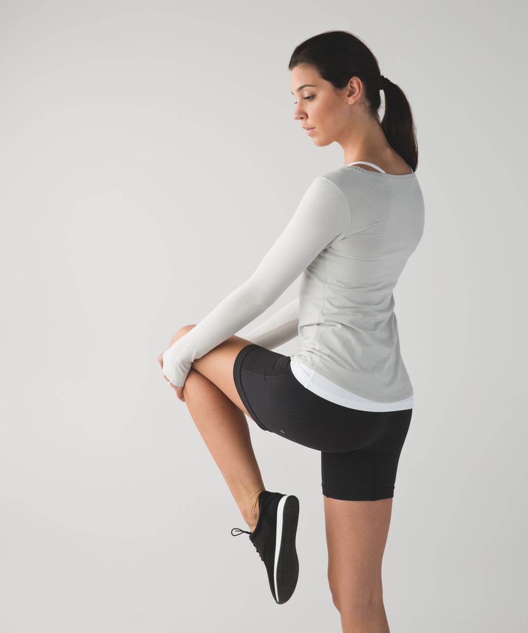 Lululemon Inner Essence Long Sleeve Tee - Silver Spoon