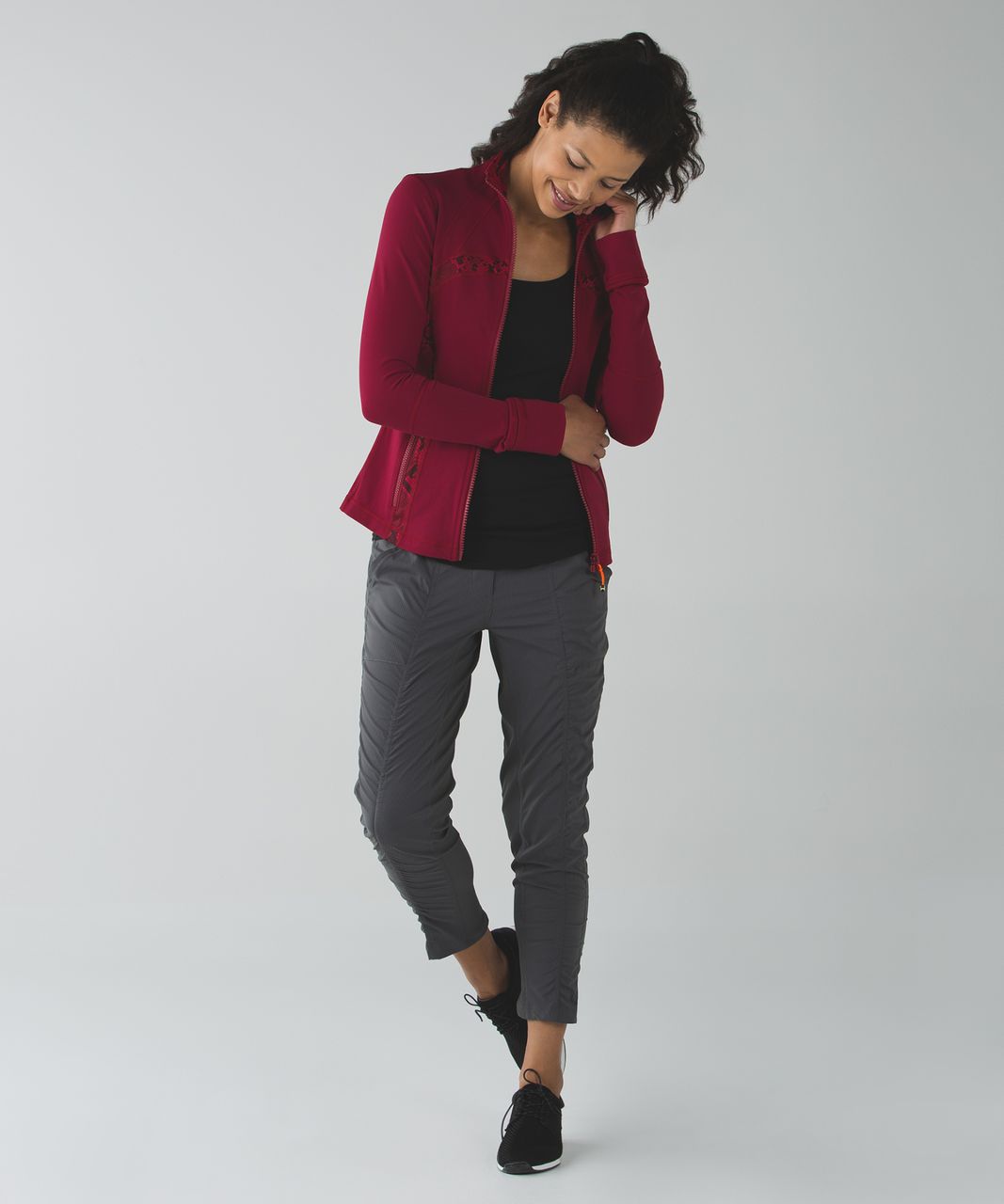 Lululemon Define Jacket - Cranberry / Ziggy Snake Red Tide Cranberry