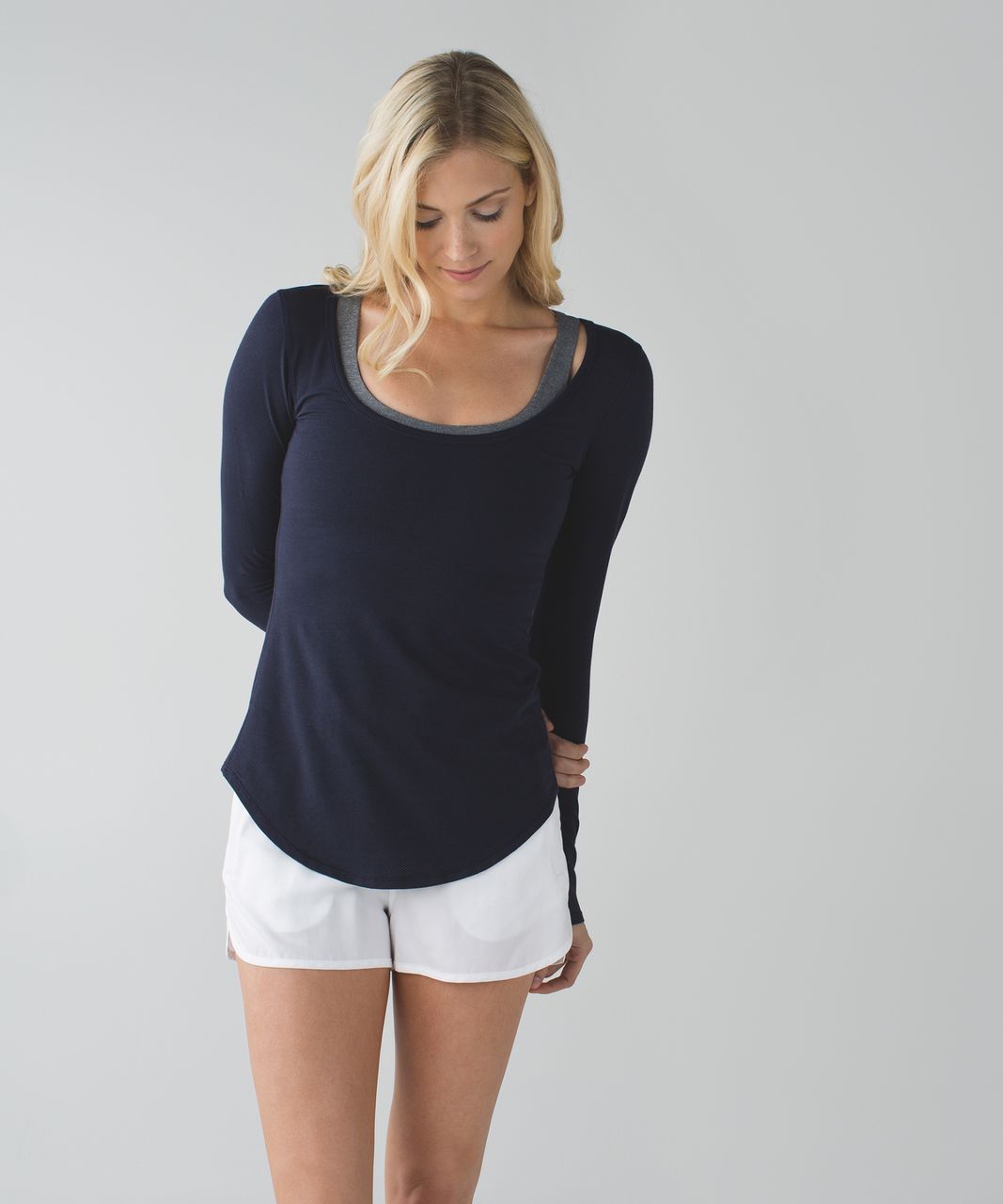 Lululemon Inner Essence Long Sleeve Tee - Naval Blue