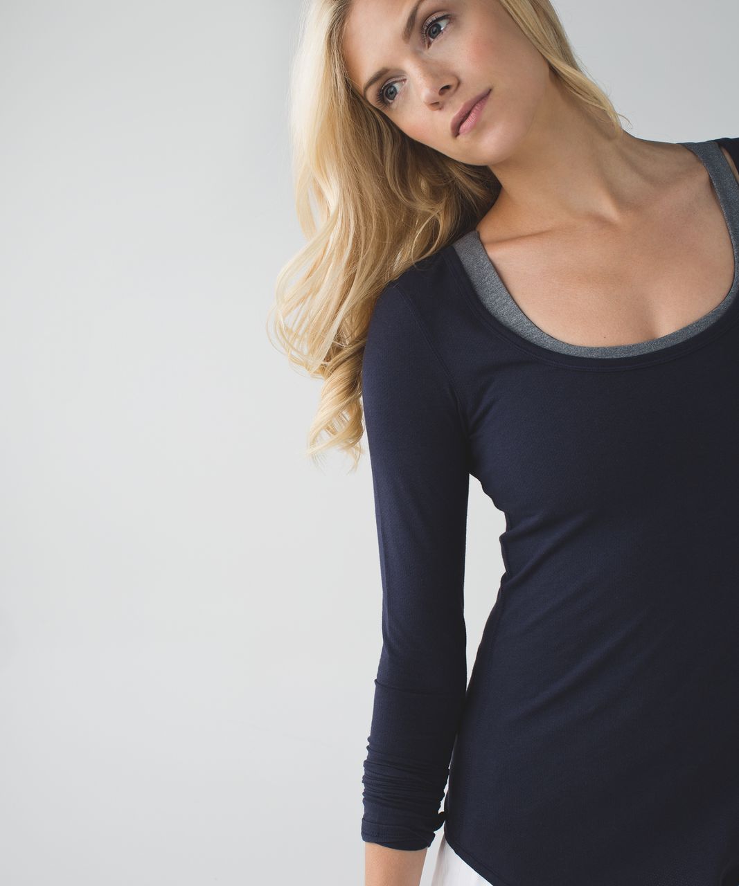 Lululemon Inner Essence Long Sleeve Tee - Naval Blue