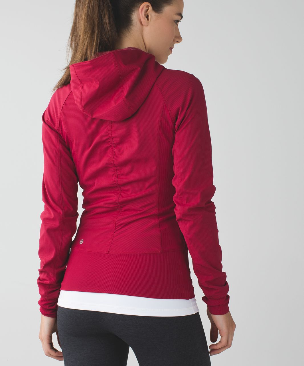 lululemon athletica, Jackets & Coats, Lululemon Shape Up High Neck Full  Zip Jacket Cranberry Color