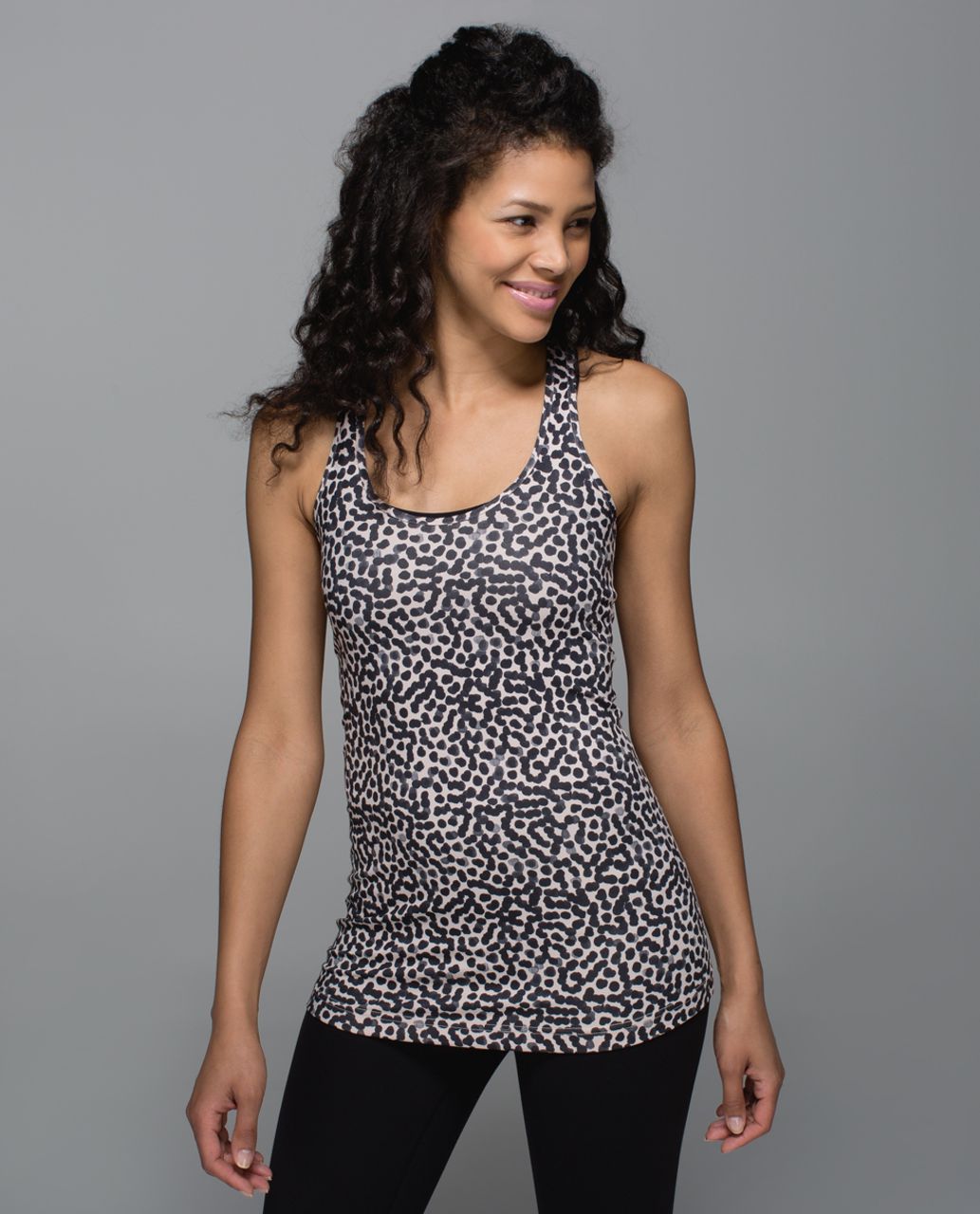 Lululemon Cool Racerback - Ace Spot Grain Black