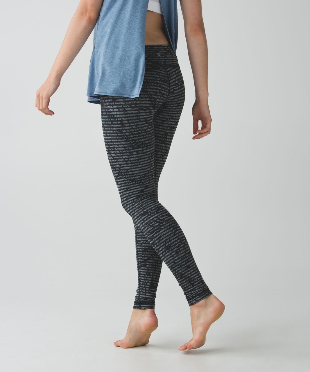 Lululemon Wunder Under Pant *Full-On Luon - Stripe Play Slate Black