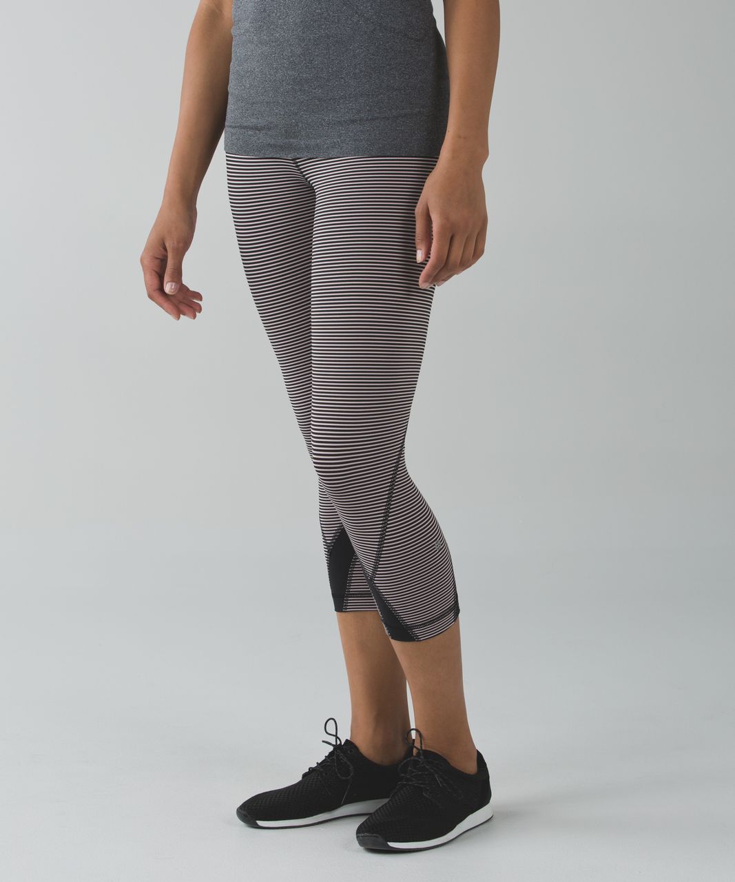 Lululemon Run:  Inspire Crop II *All Full-On Luxtreme - Mini Pop Stripe Black Mink Berry / So Fly Butterfly Angel Wing Multi / Black