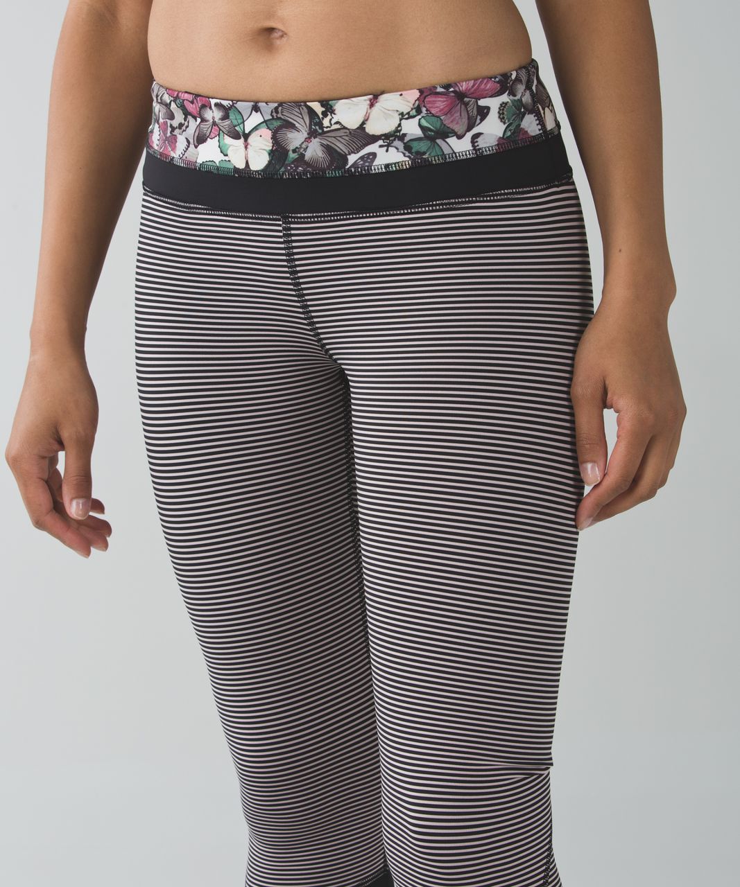 Lululemon Run: Inspire Crop II *Full-On Luxtreme (Mesh) - Art Pop Black  Multi - lulu fanatics