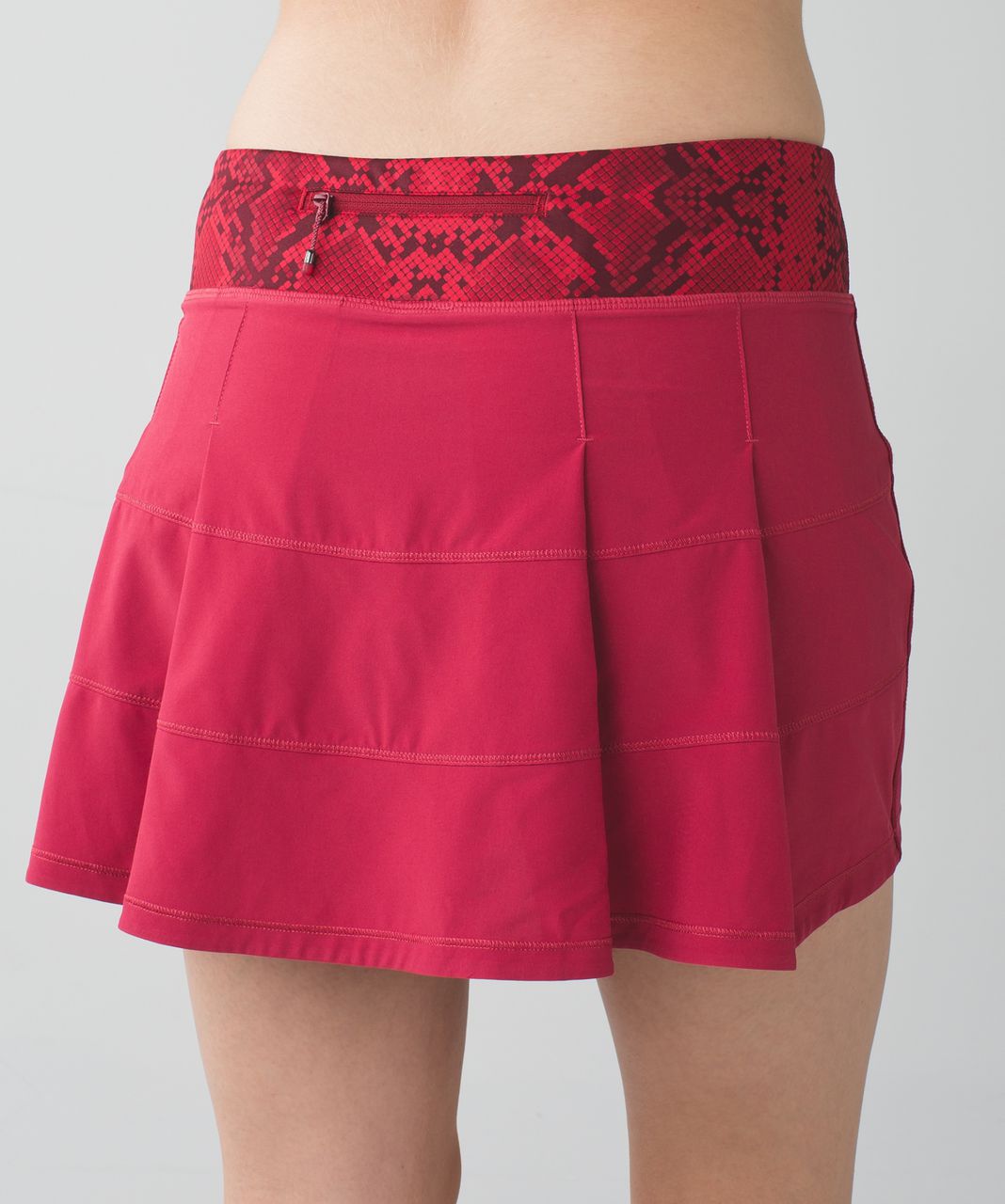 Lululemon Pace Rival Skirt II *4-way Stretch (Tall) - Cranberry / Mini Ziggy Snake Red Tide Cranberry