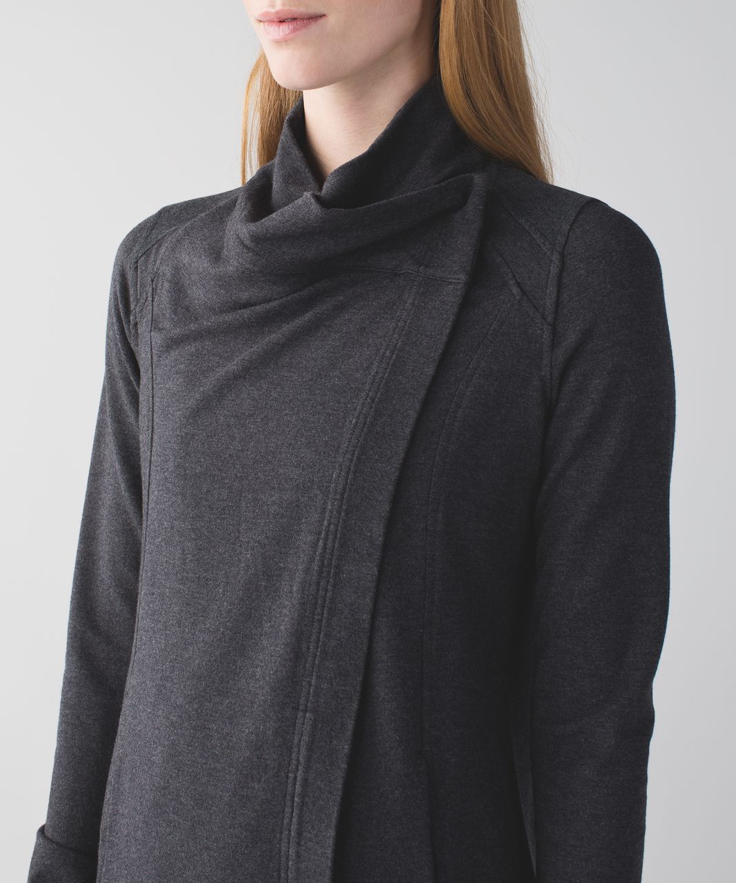 Lululemon Coast Wrap - Heathered Mod Black