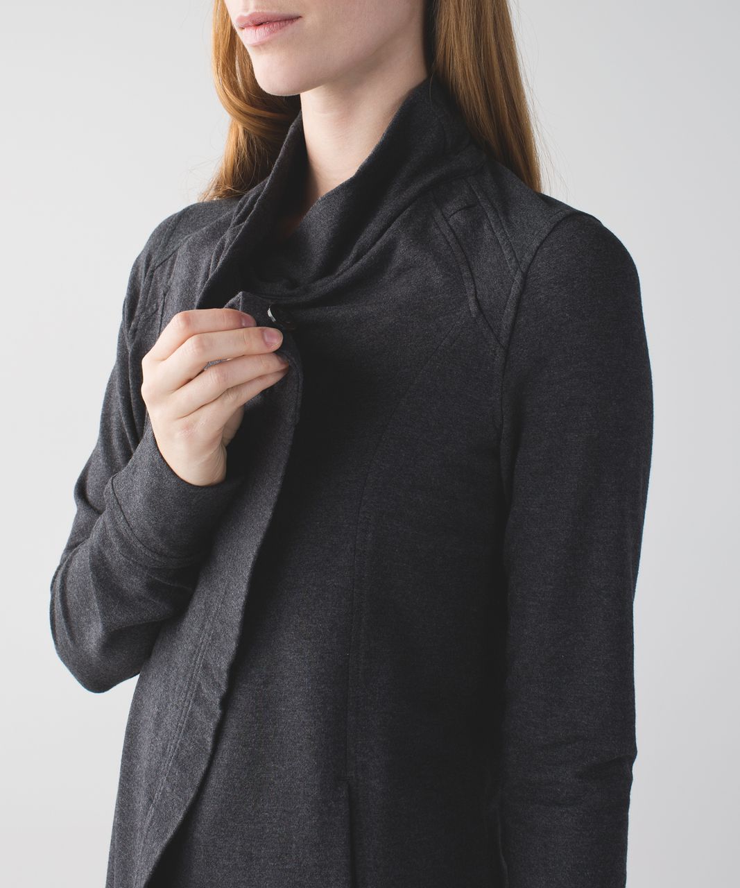 Lululemon Coast Wrap - Heathered Mod Black