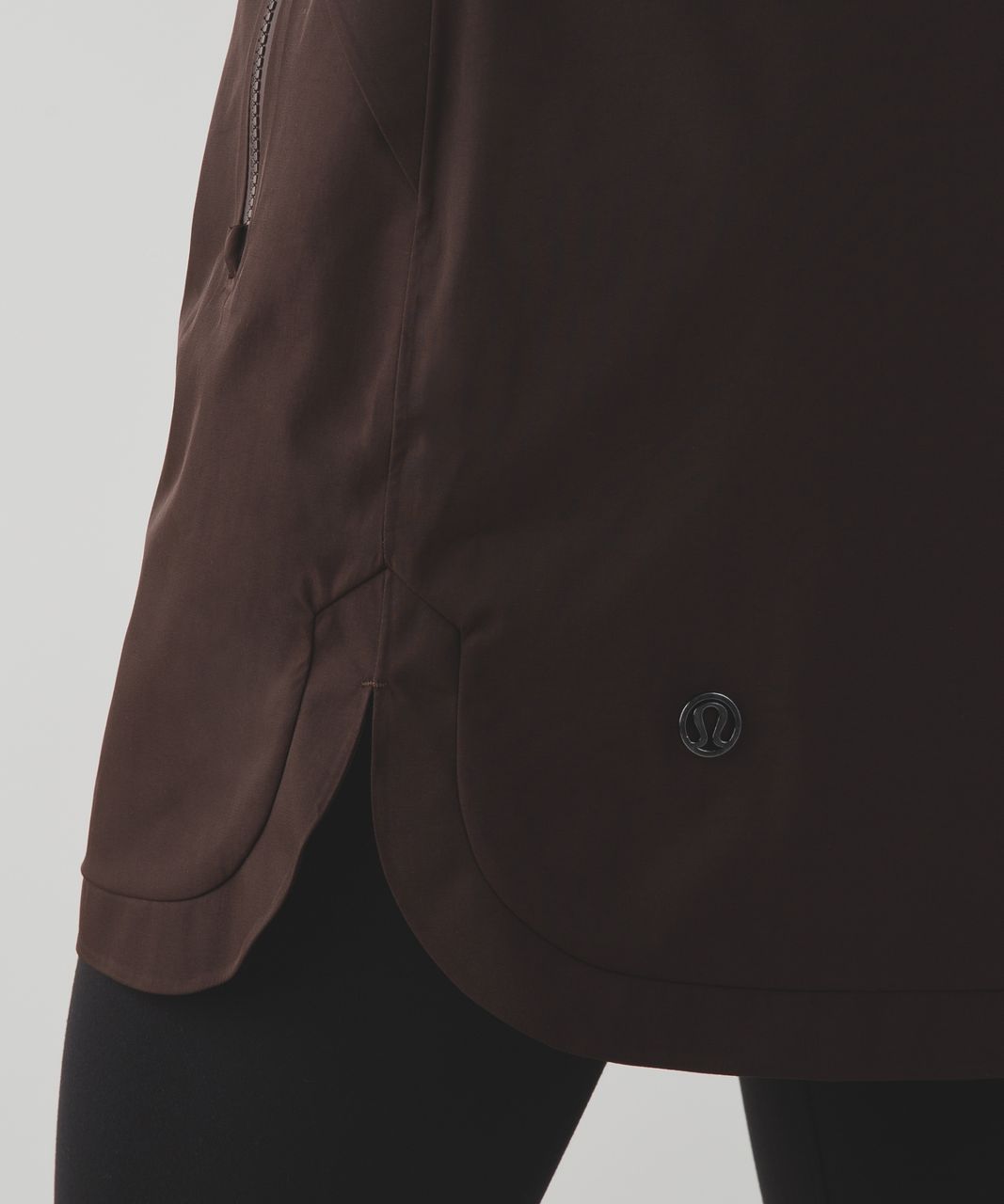 Lululemon espresso ziggy snake definitely raining jacket - Agent Athletica