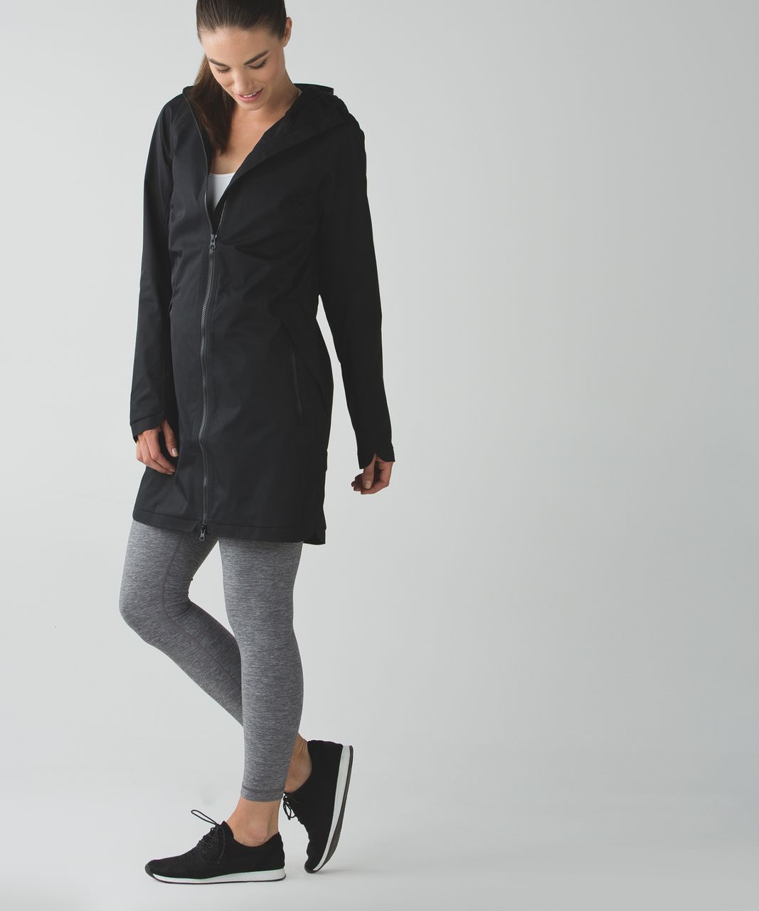 Lululemon espresso ziggy snake definitely raining jacket - Agent