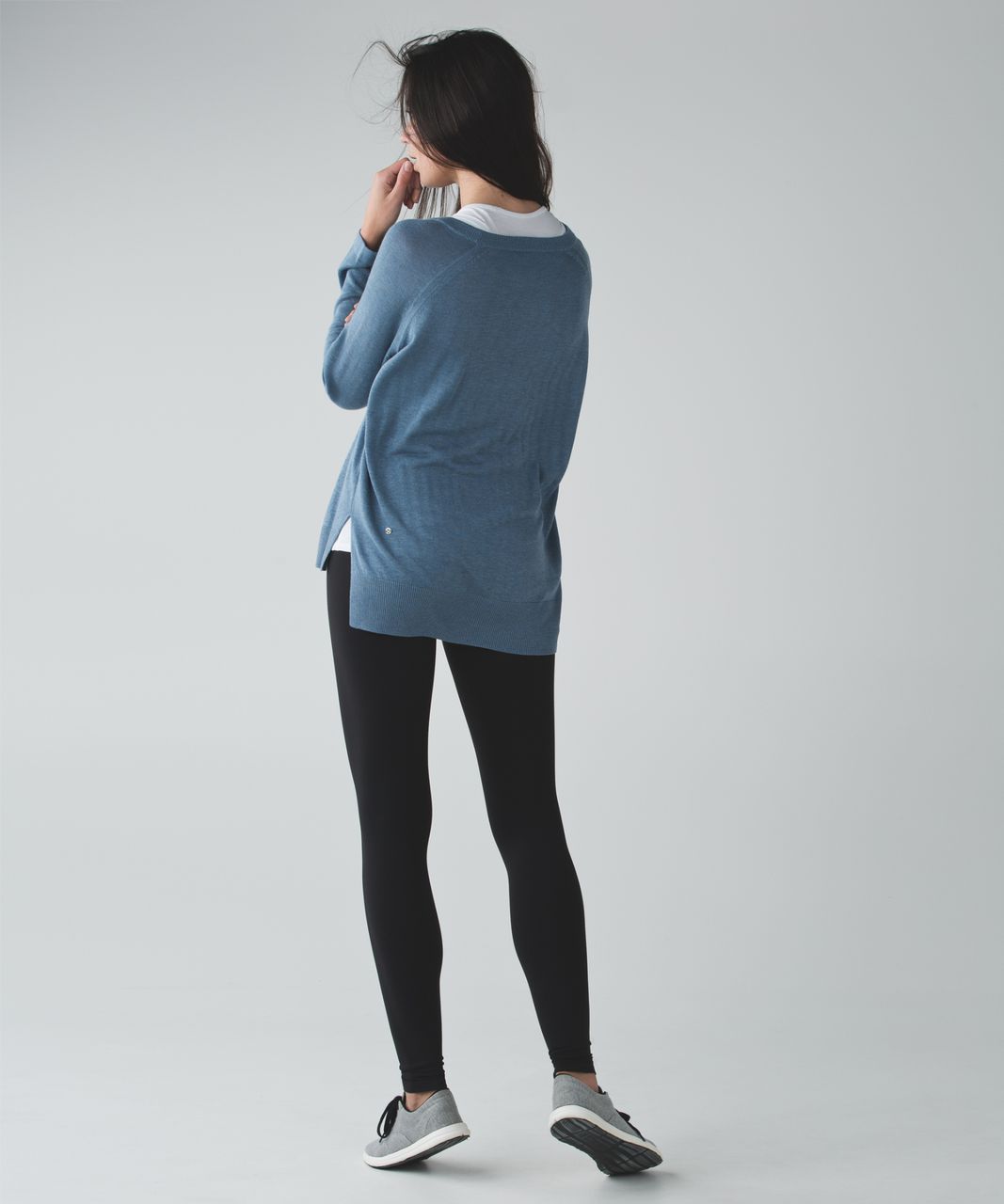 Lululemon Post Savasana Pullover - Heathered Blue Denim