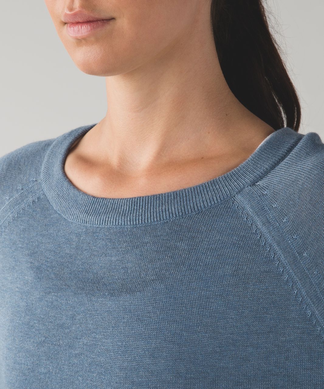 Lululemon Post Savasana Pullover - Heathered Blue Denim