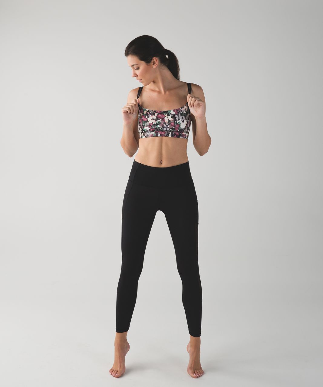 Lululemon Energy Bra - So Fly Butterfly Angel Wing Multi / Black