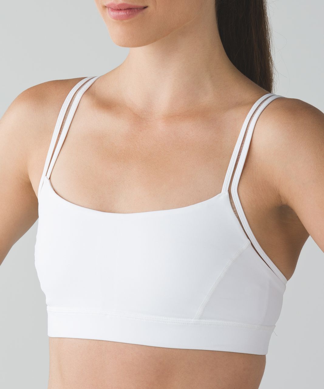 Lululemon Straight Up Bra - White - lulu fanatics