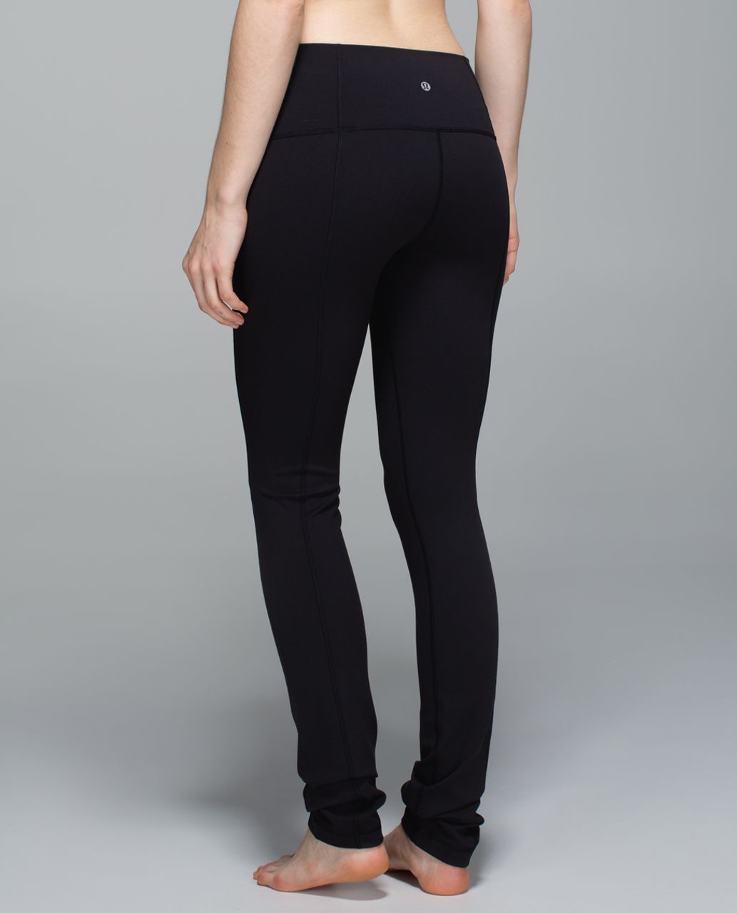 Lululemon Skinny Groove Pant II *Full-On Luon (Roll Down) - Black