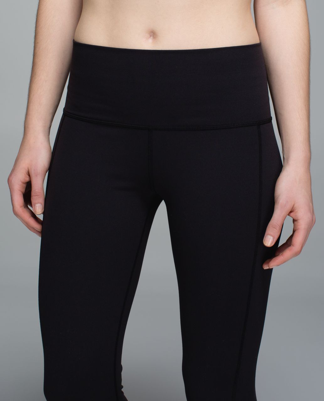 Lululemon Skinny Groove Pant II *Full-On Luon (Roll Down) - Black