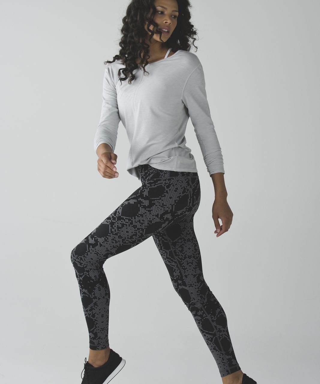 Lululemon Wunder Under Pant *Full-On Luon (Hi-Rise) - Simply Ziggy Snake Slate Deep Coal