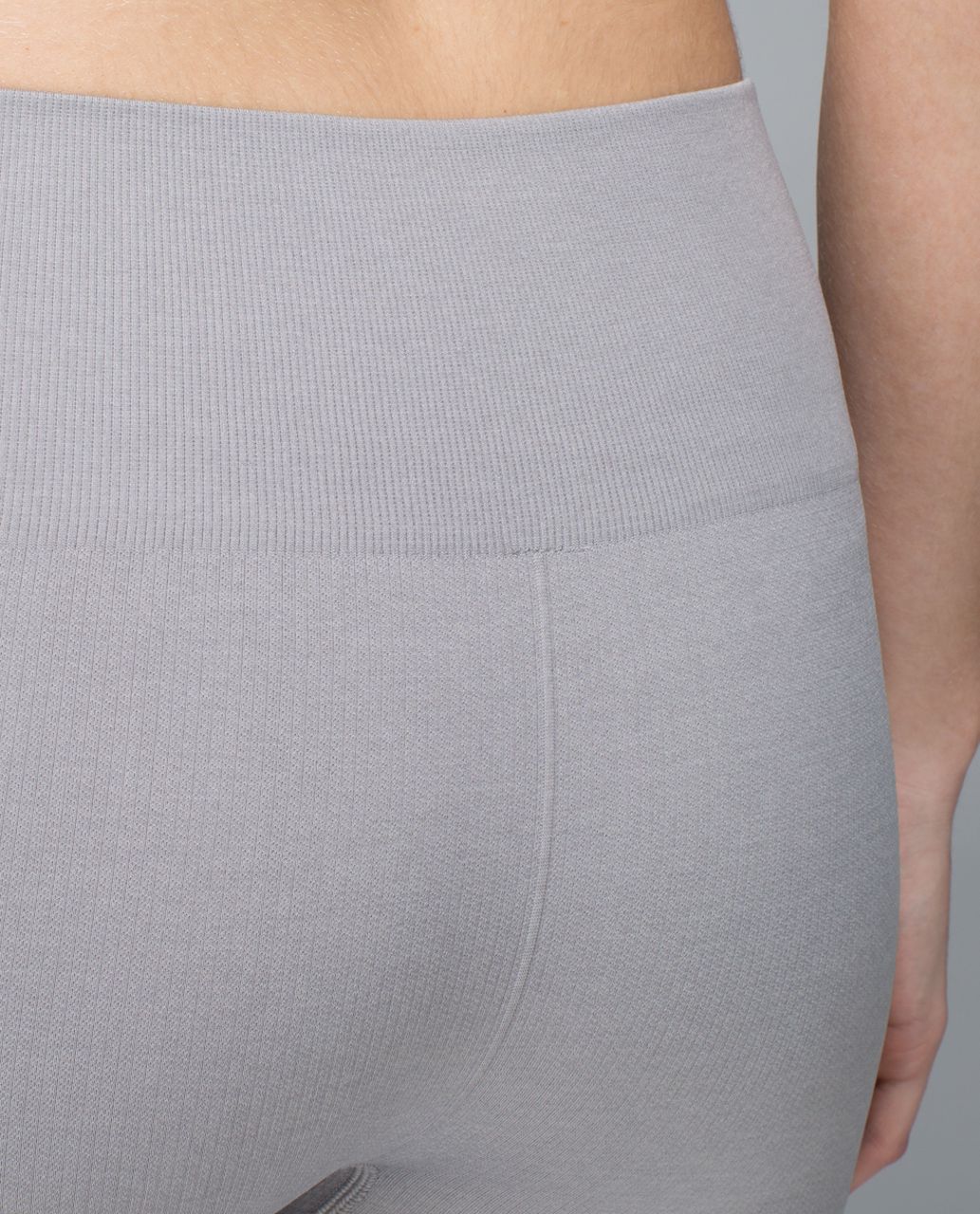 Lululemon Seamlessly Street Crop - Heathered Medium Grey - lulu fanatics