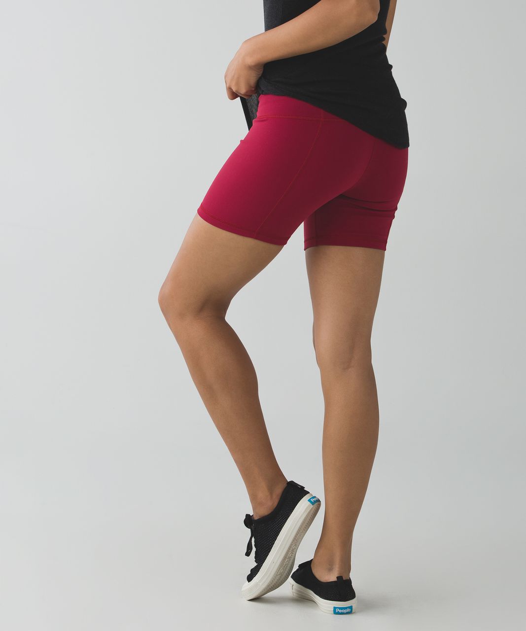 Lululemon Groove Short II (Roll Down - Regular) - Cranberry