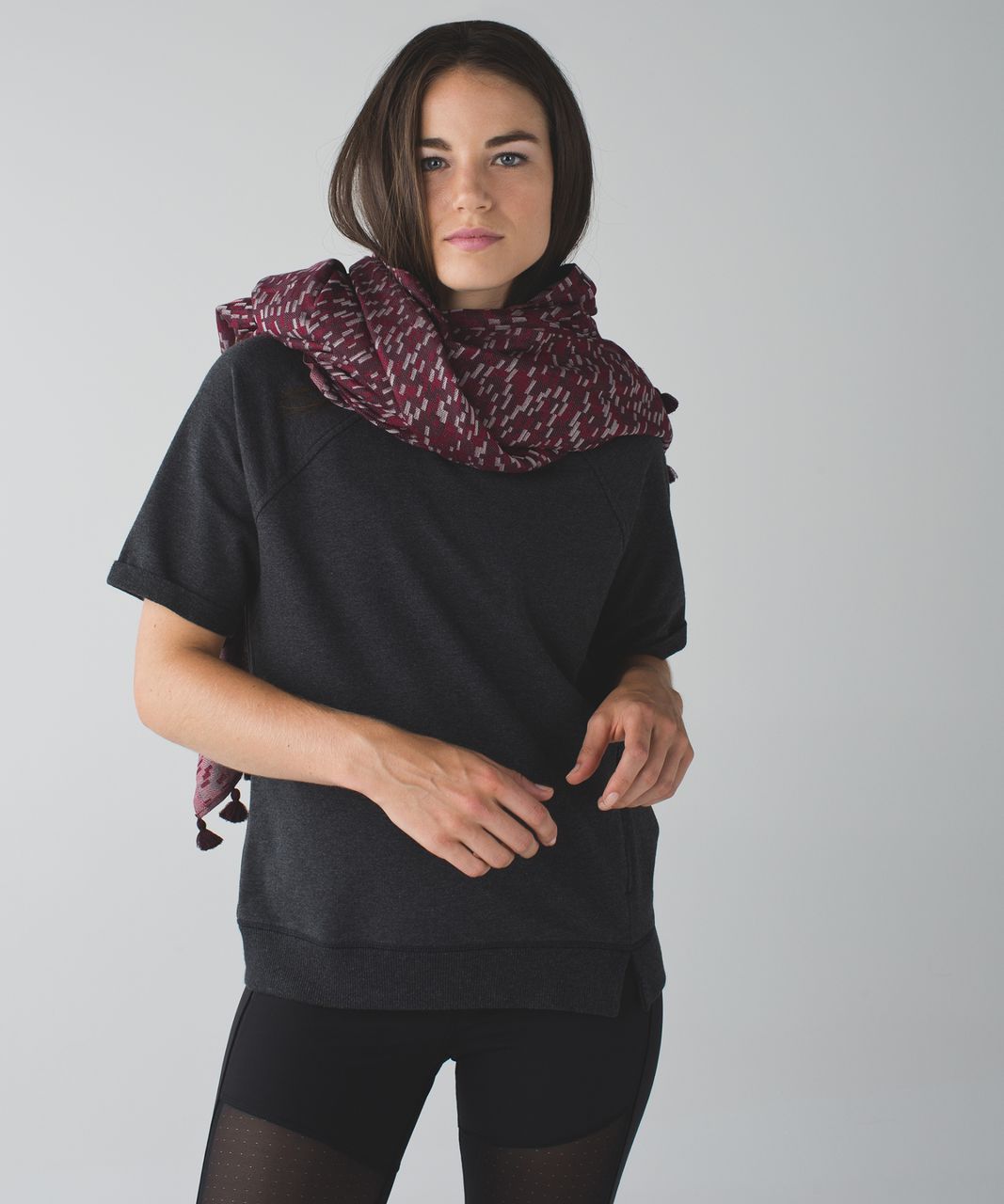 Lululemon Sun To Moon Scarf - Angel Wing / Cranberry / Bordeaux Drama