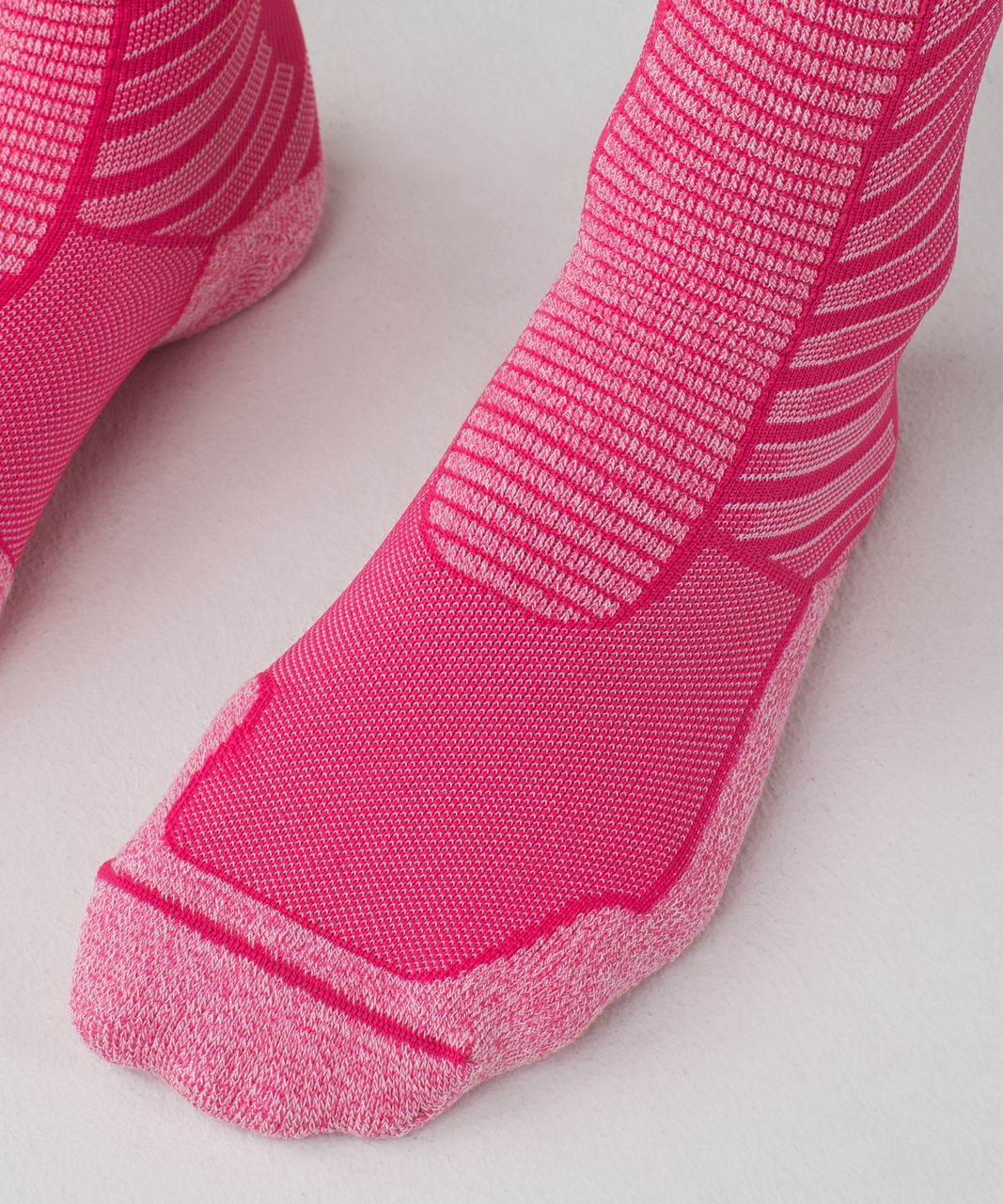 Lululemon Training Tough Sock - Bon Bon / White