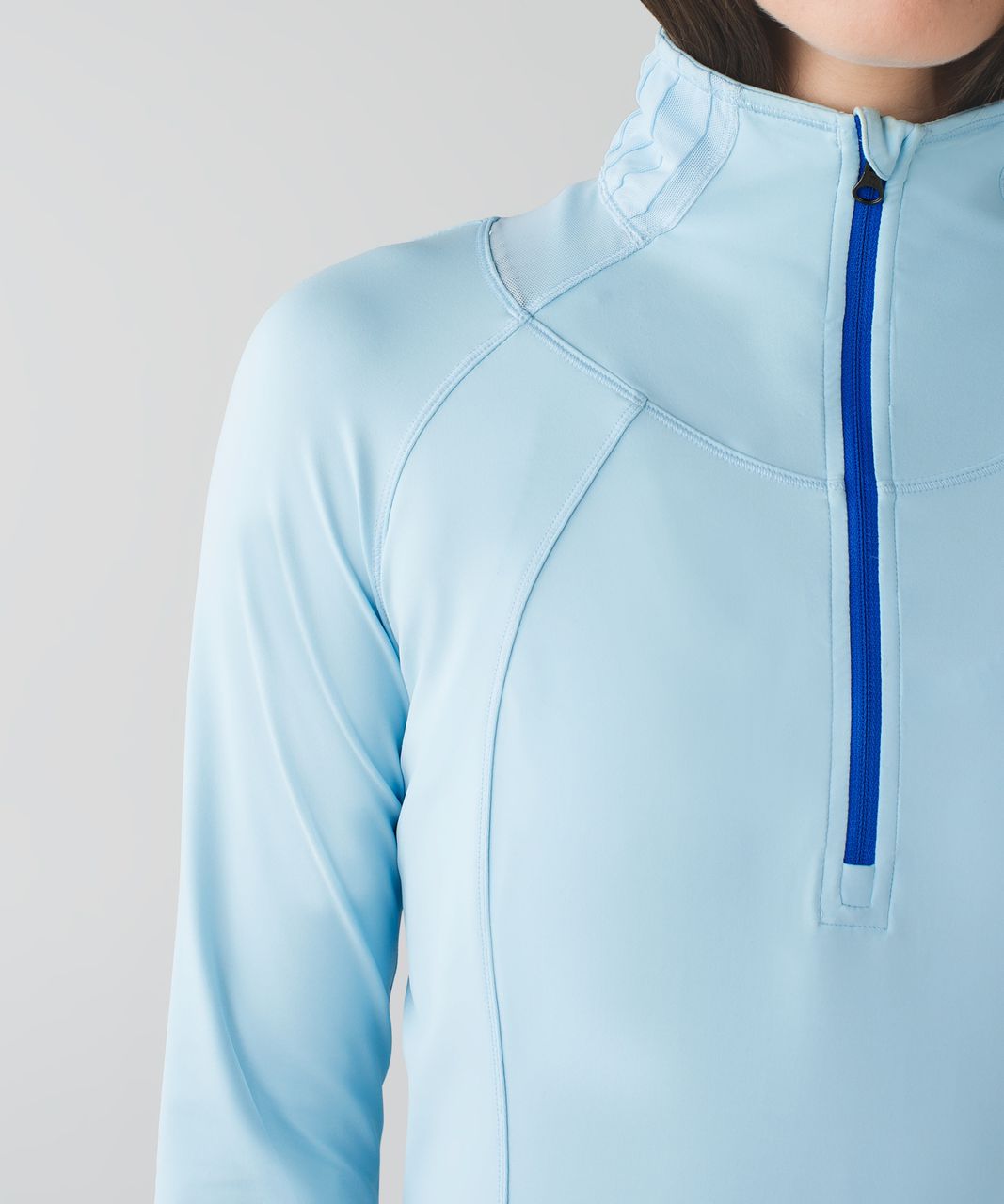 Lululemon Go The Distance 1/2 Zip - Caspian Blue