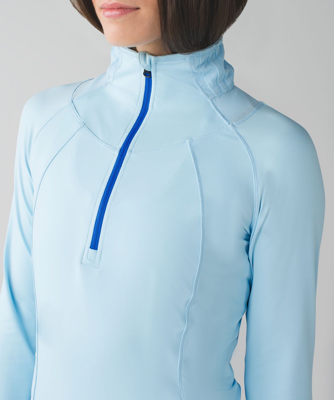 Lululemon Go The Distance 1/2 Zip - Caspian Blue