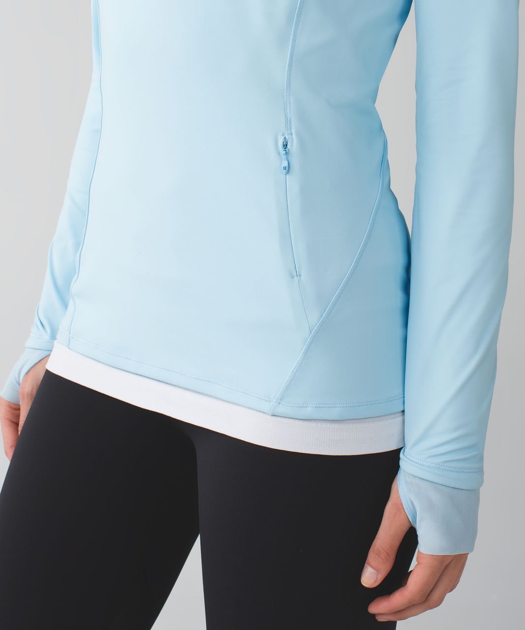 Lululemon Go The Distance 1/2 Zip - Caspian Blue - lulu fanatics