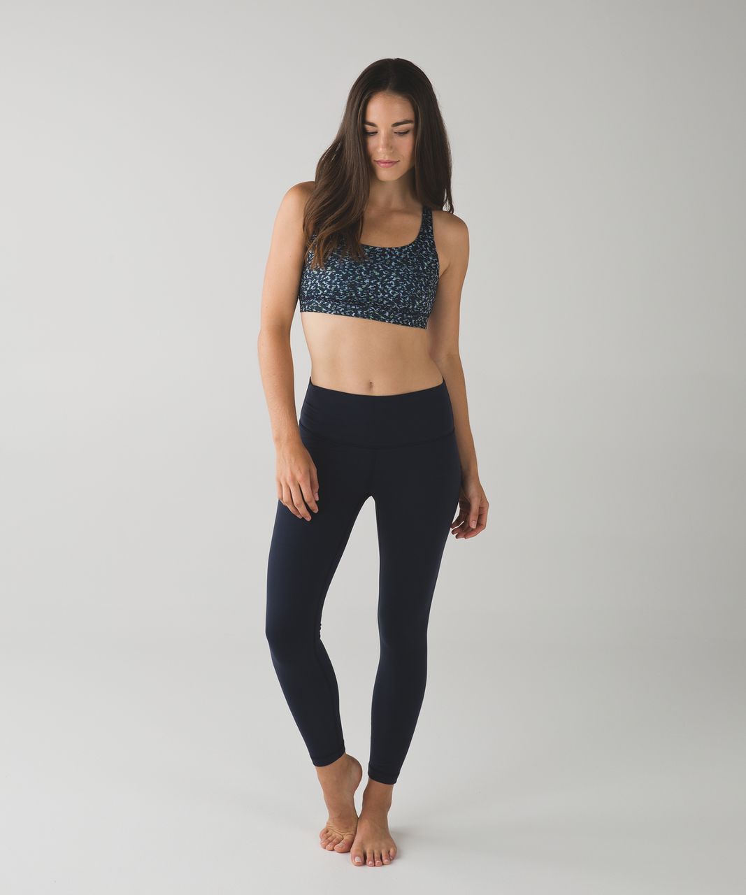 Lululemon Energy Bra - Digi Pixie Caspian Blue Black / Cyber Stripe Naval Blue Black / Caspian Blue