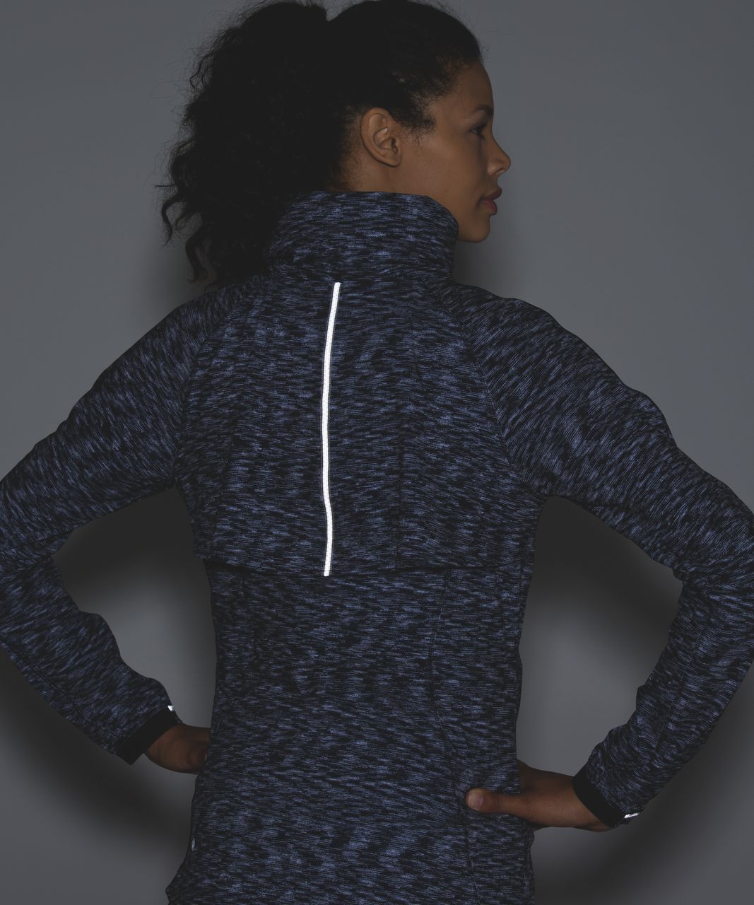 Lululemon Go The Distance Jacket - Dramatic Static White Black