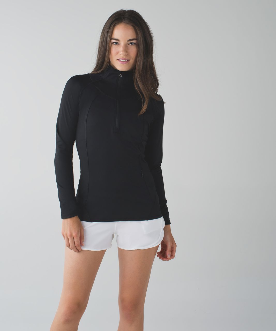 Lululemon Go The Distance 1/2 Zip - Black - lulu fanatics