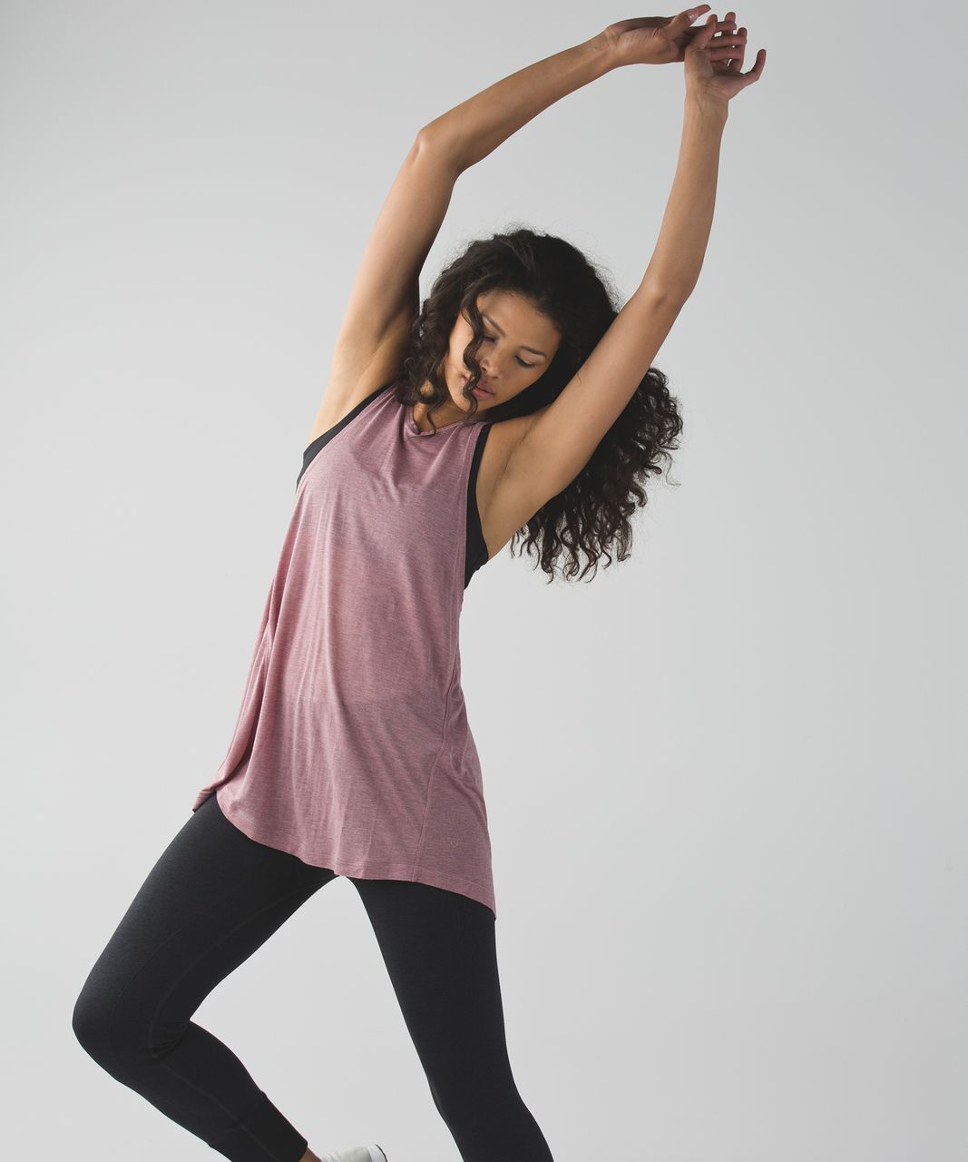 Lululemon Beyond Boundaries Tank - Heathered Mod Chalky Rose