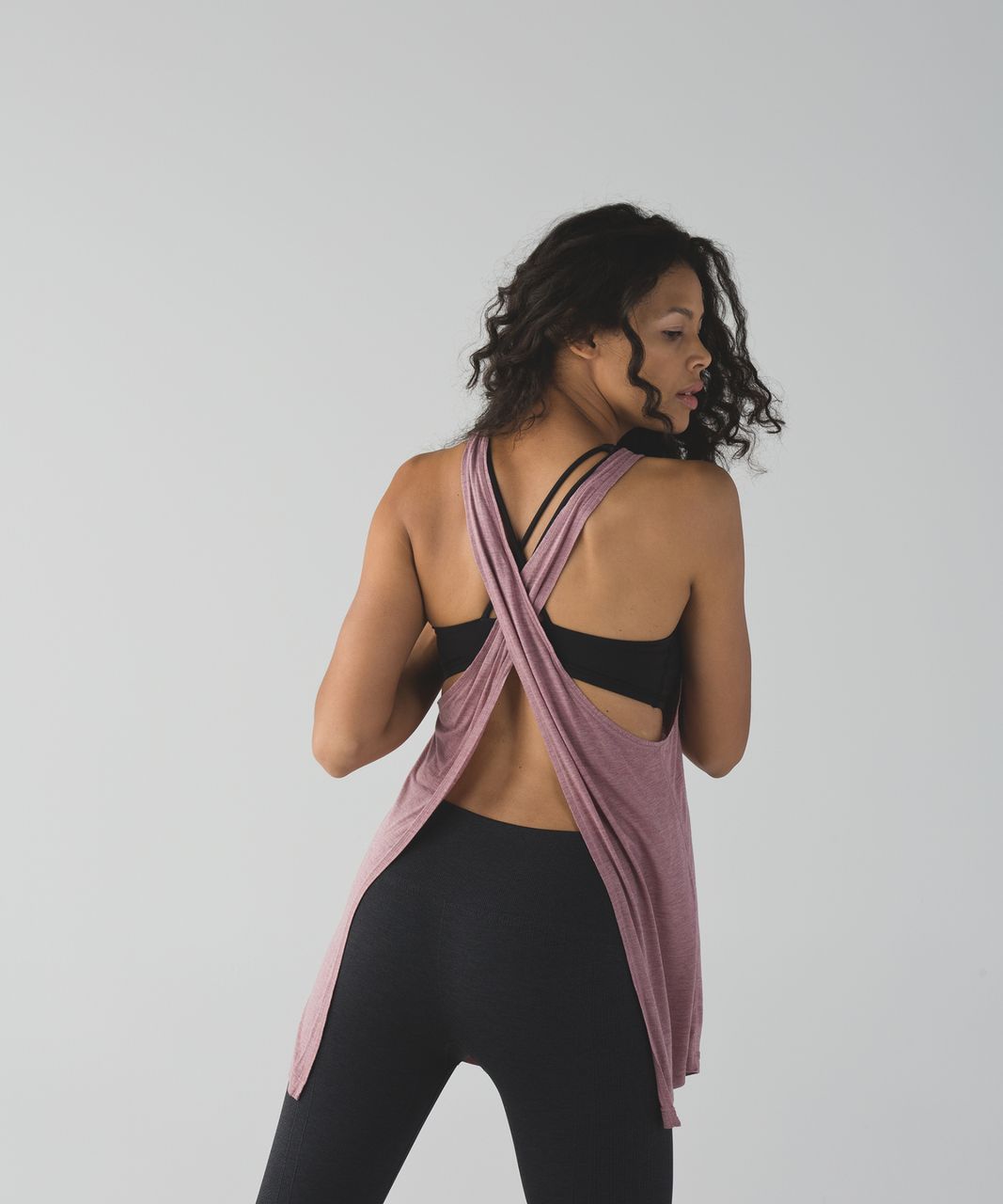 Lululemon Beyond Boundaries Tank - Heathered Mod Chalky Rose