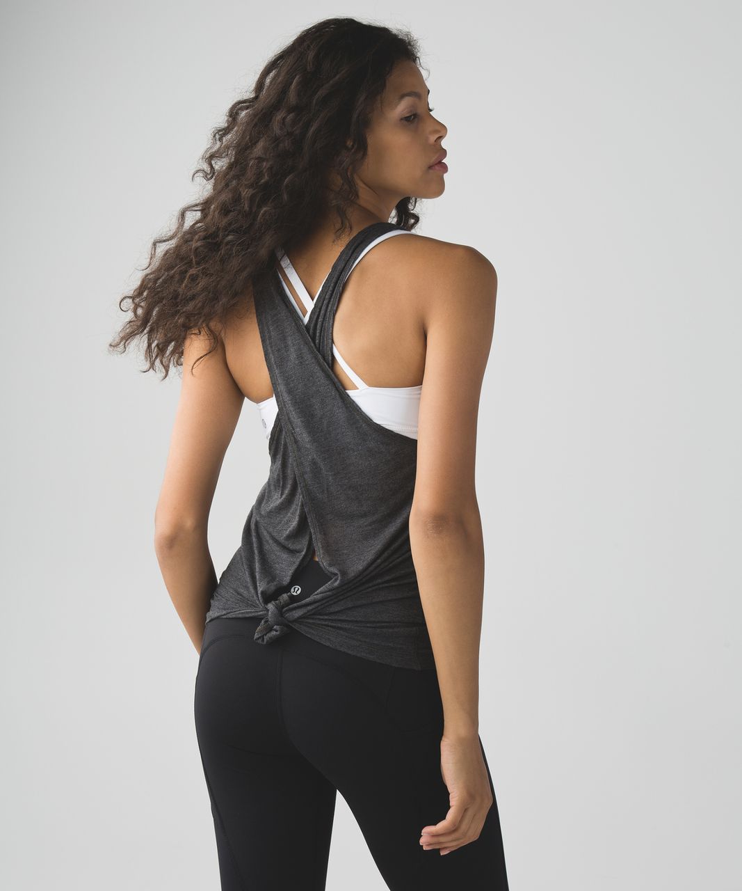 Lululemon Beyond Boundaries Tank - Heathered Mod Black