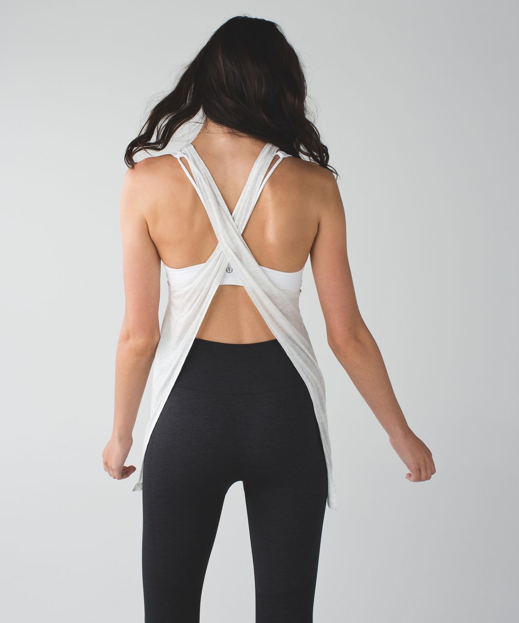 Lululemon Beyond Boundaries Tank - Heathered Mod White