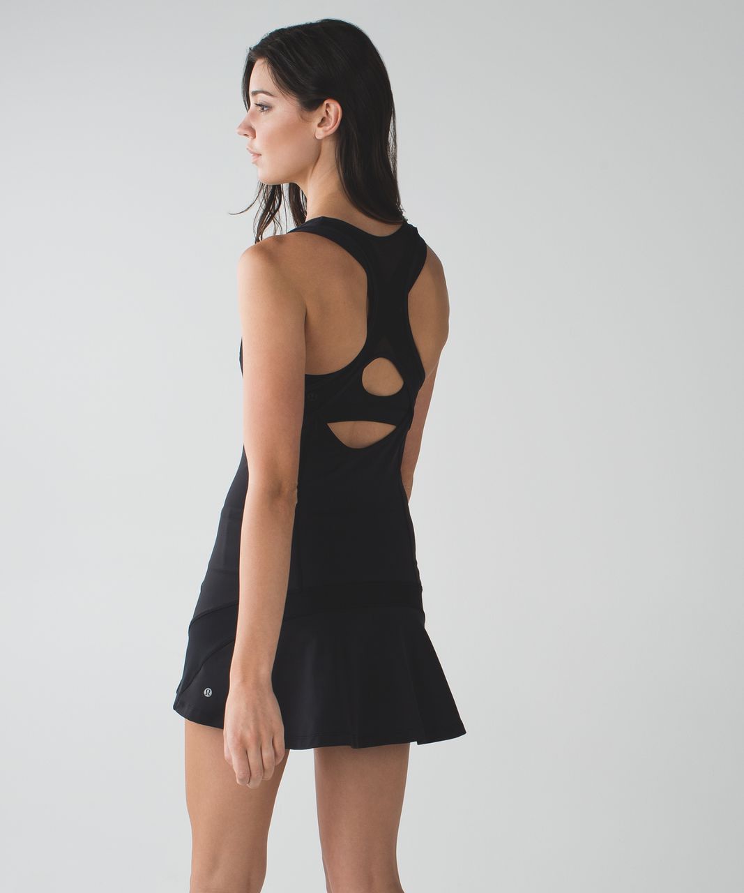 black tennis dress