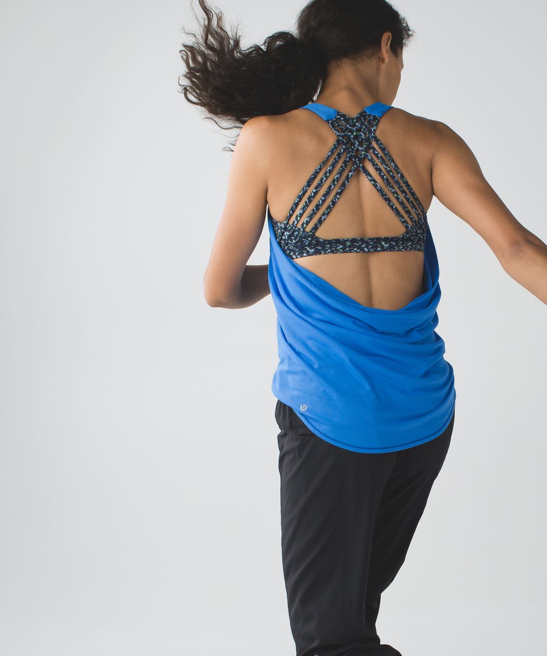 Lululemon Wild Tank - Pipe Dream Blue / Digi Pixie Caspian Blue Black - lulu  fanatics