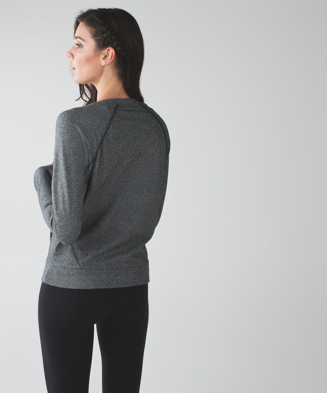 Lululemon Crew Love Pullover - Heathered Speckled Black