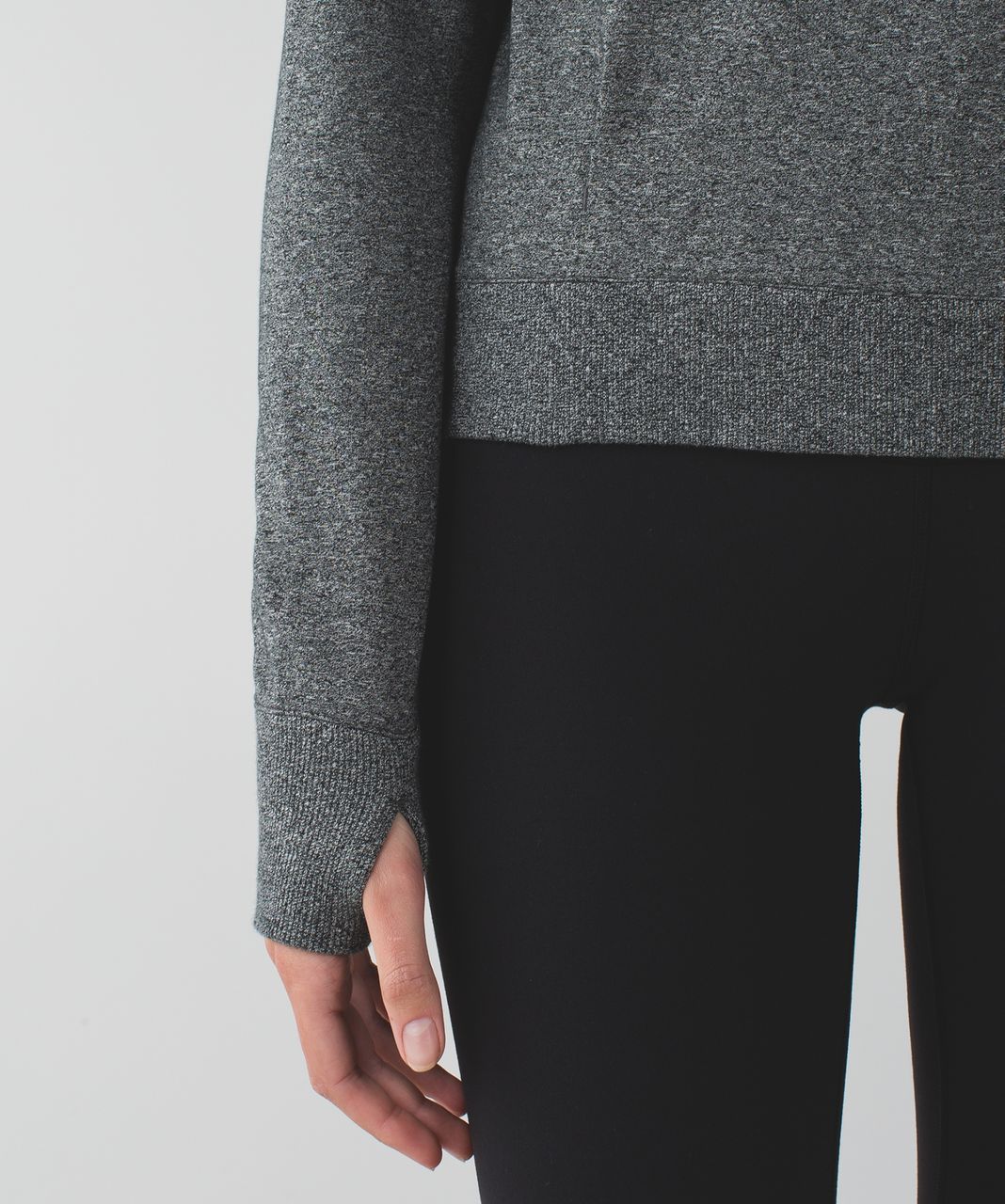 Lululemon Crew Love Pullover - Heathered Speckled Black