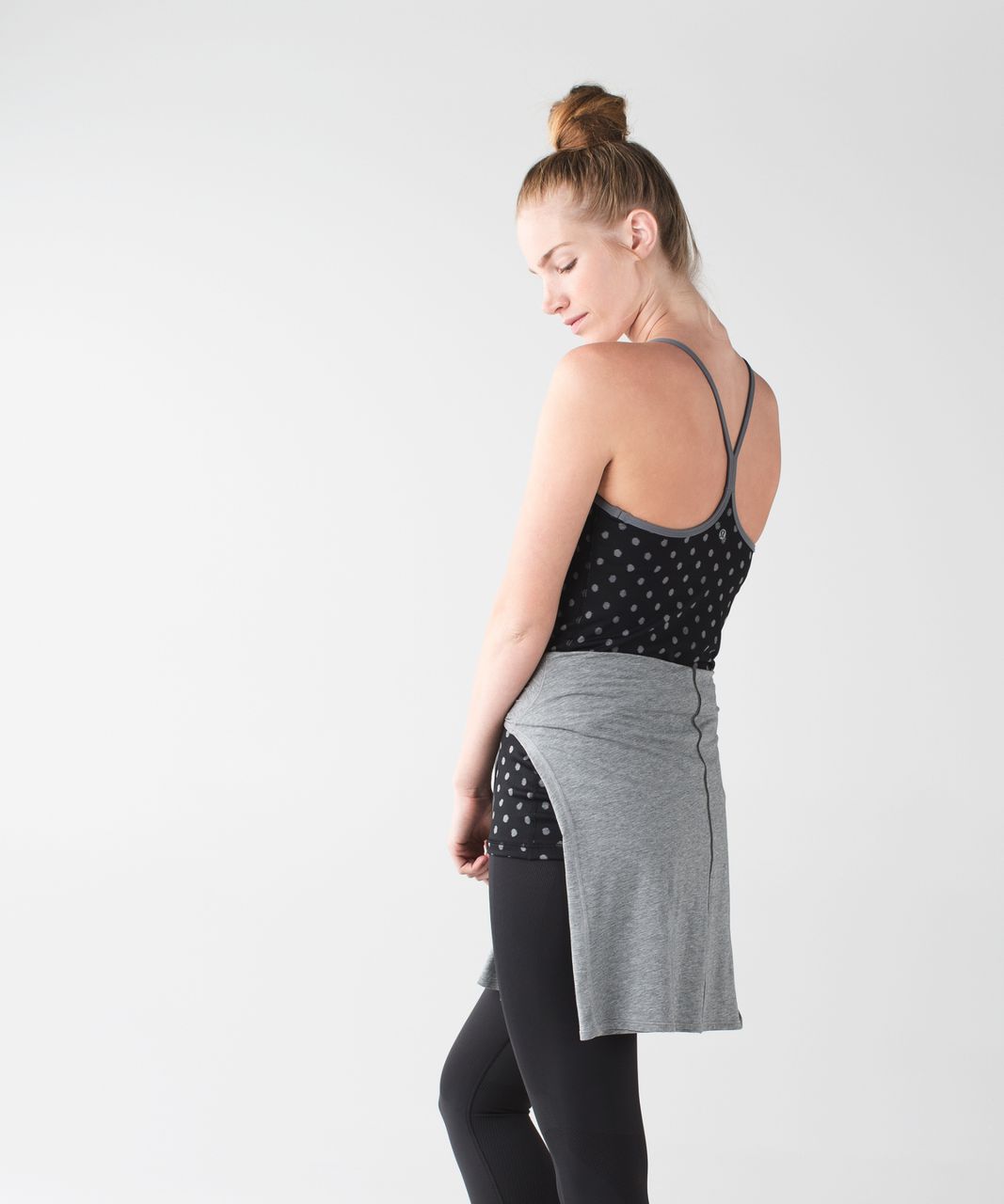 Lululemon Power Y Tank *Luon - Ghost Dot Black Slate