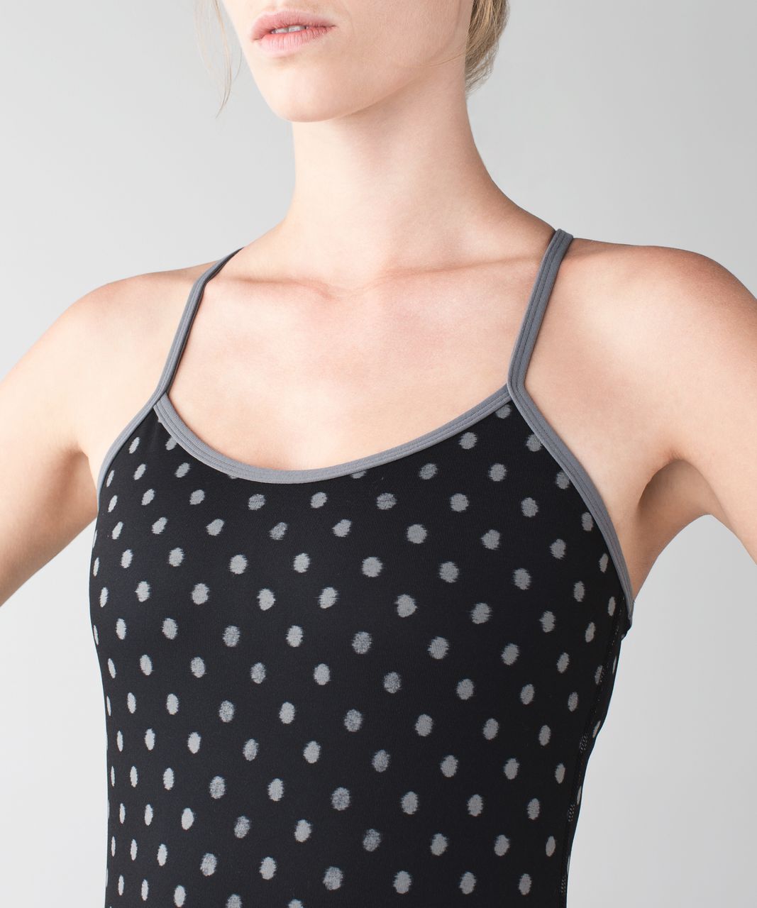 Lululemon Power Y Tank *Luon - Ghost Dot Black Slate