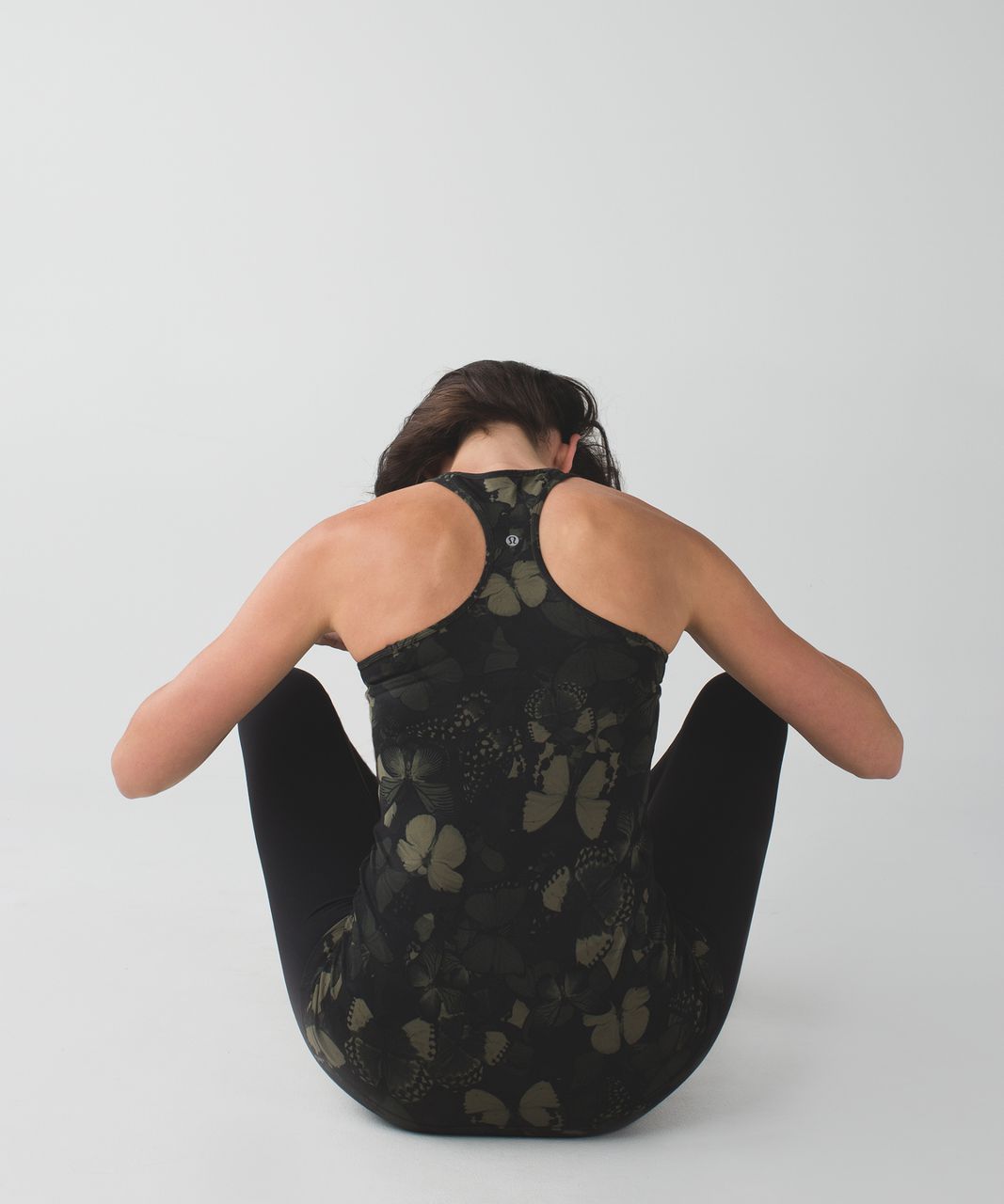 Lululemon Cool Racerback - Biggie So Fly Butterfly Fatigue Green Black