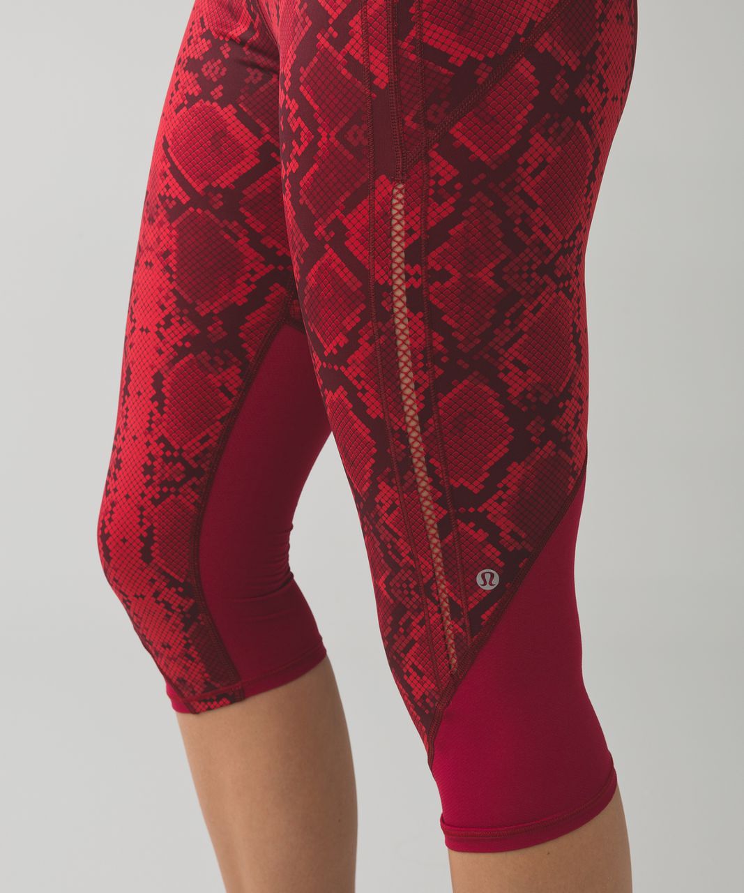 lululemon red snakeskin leggings