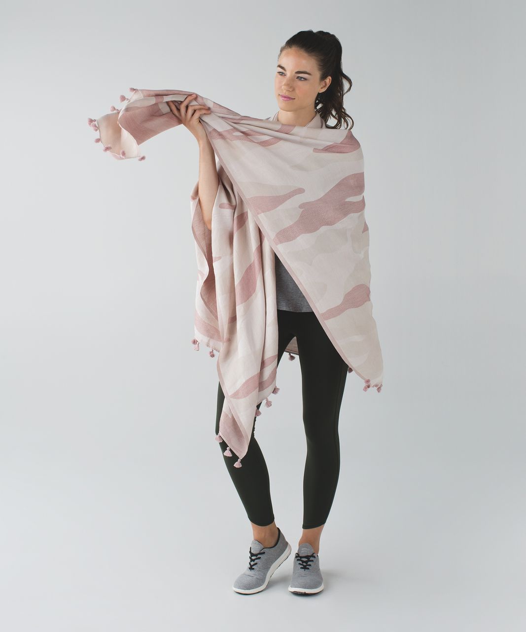 Lululemon Sun To Moon Scarf - Angel Wing / White Tan / Chalky Rose