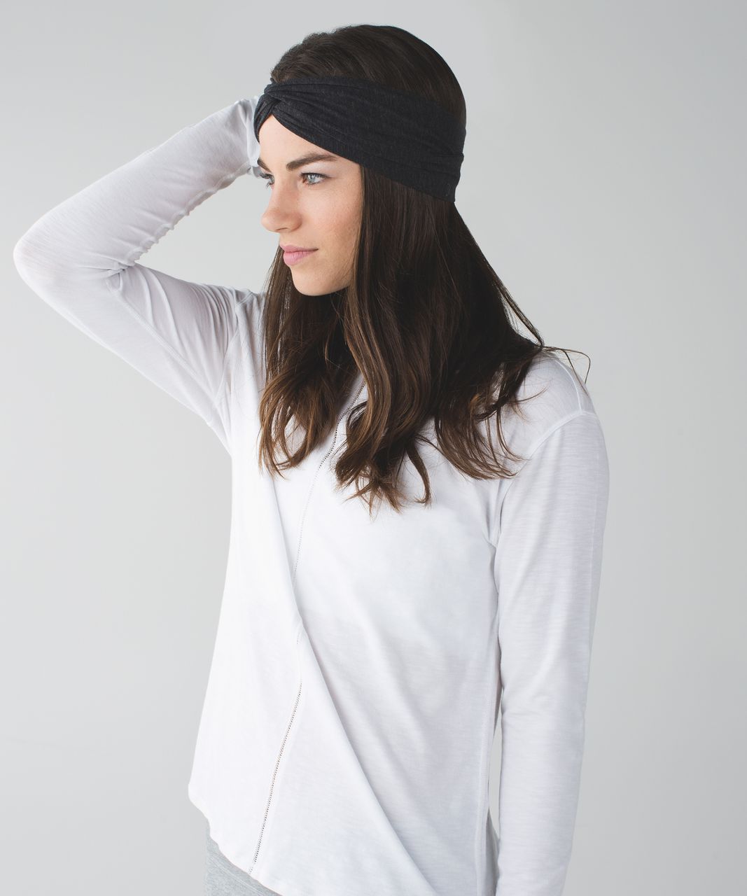 Lululemon Knotty Gal Headband *Vitasea - Heathered Black - lulu fanatics