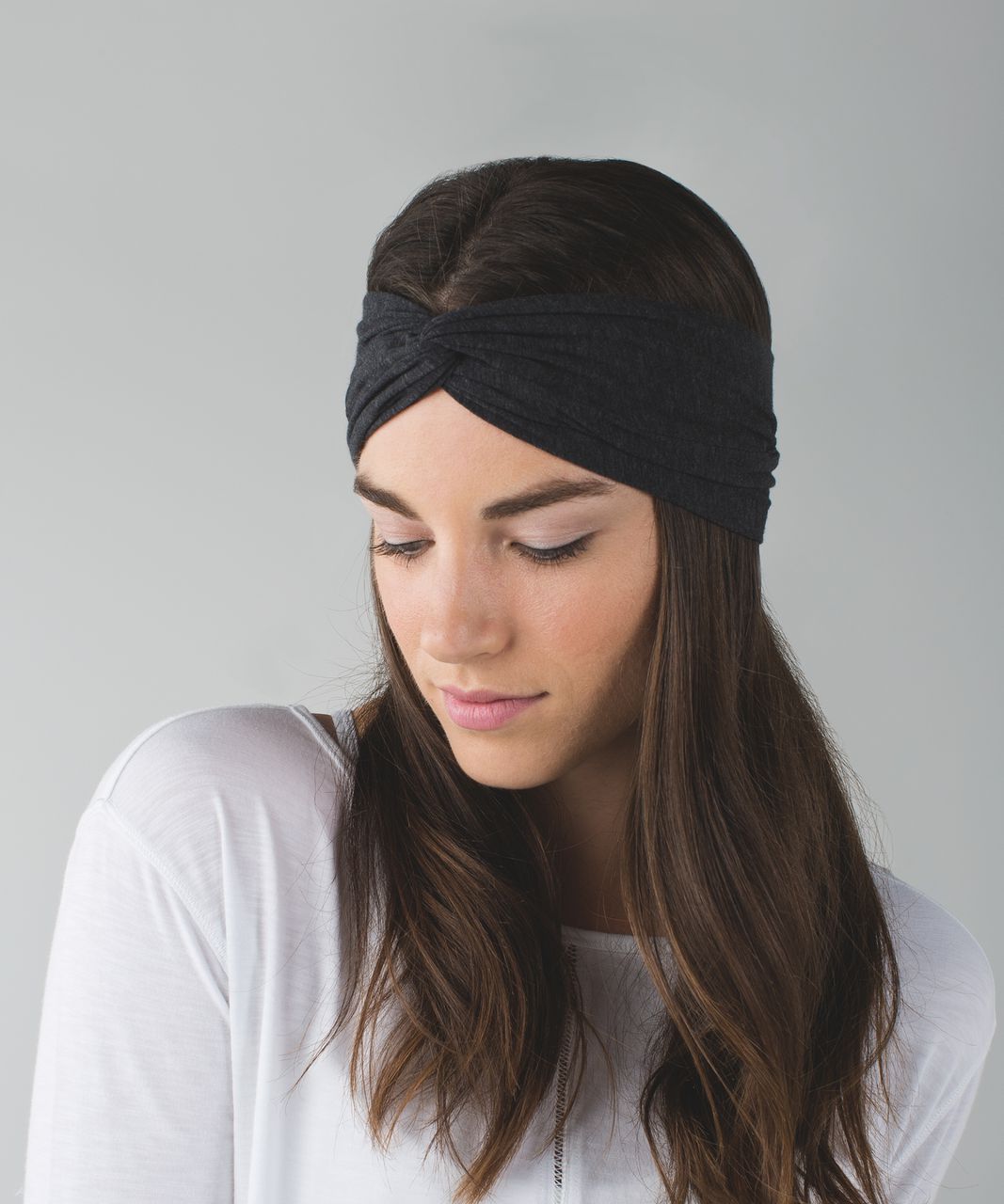 Lululemon Knotty Gal Headband *Vitasea - Heathered Black