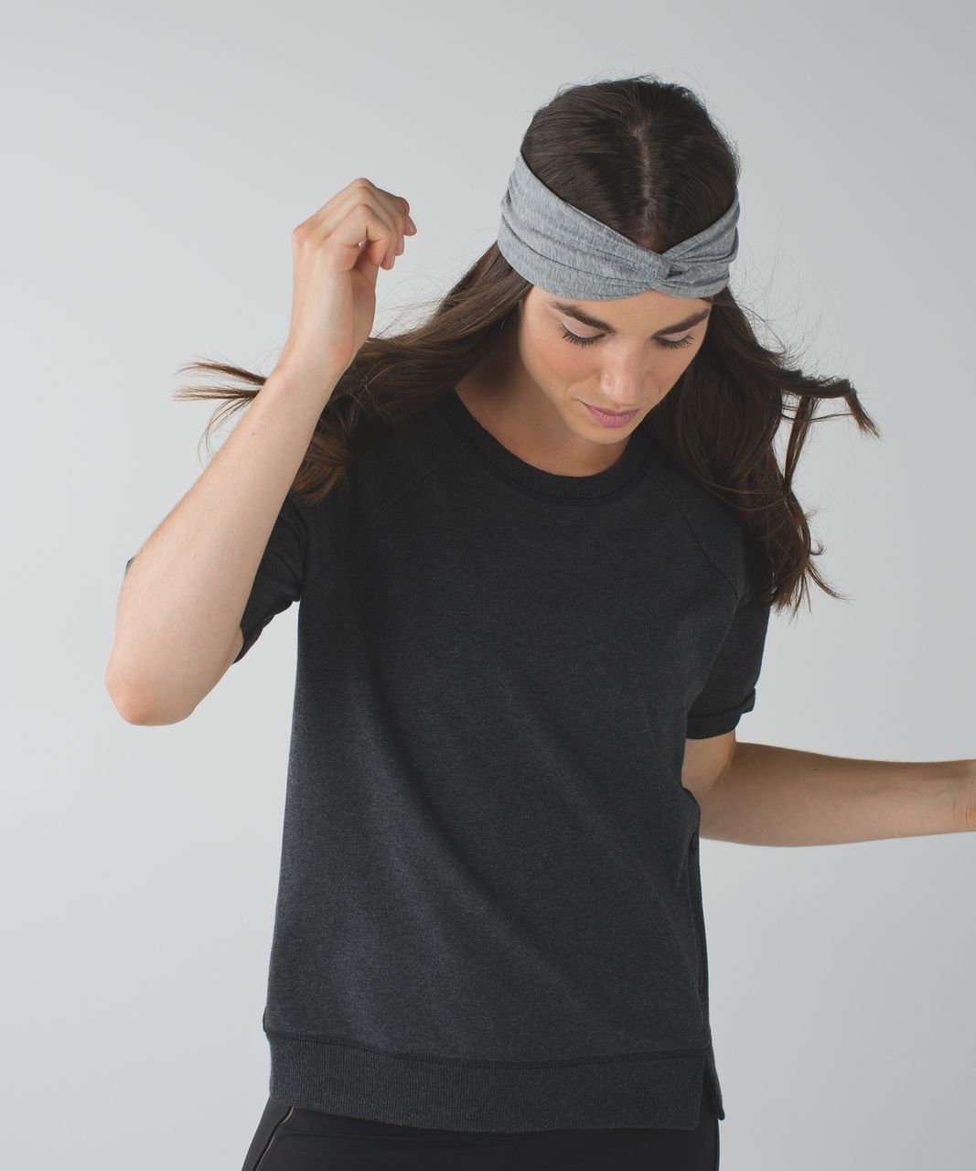 Lululemon Knotty Gal Headband *Vitasea - Heathered Medium Grey