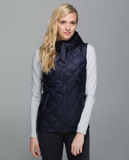 Lululemon The Fluffiest Vest - Soft Earth / So Fly Butterfly Alarming ...